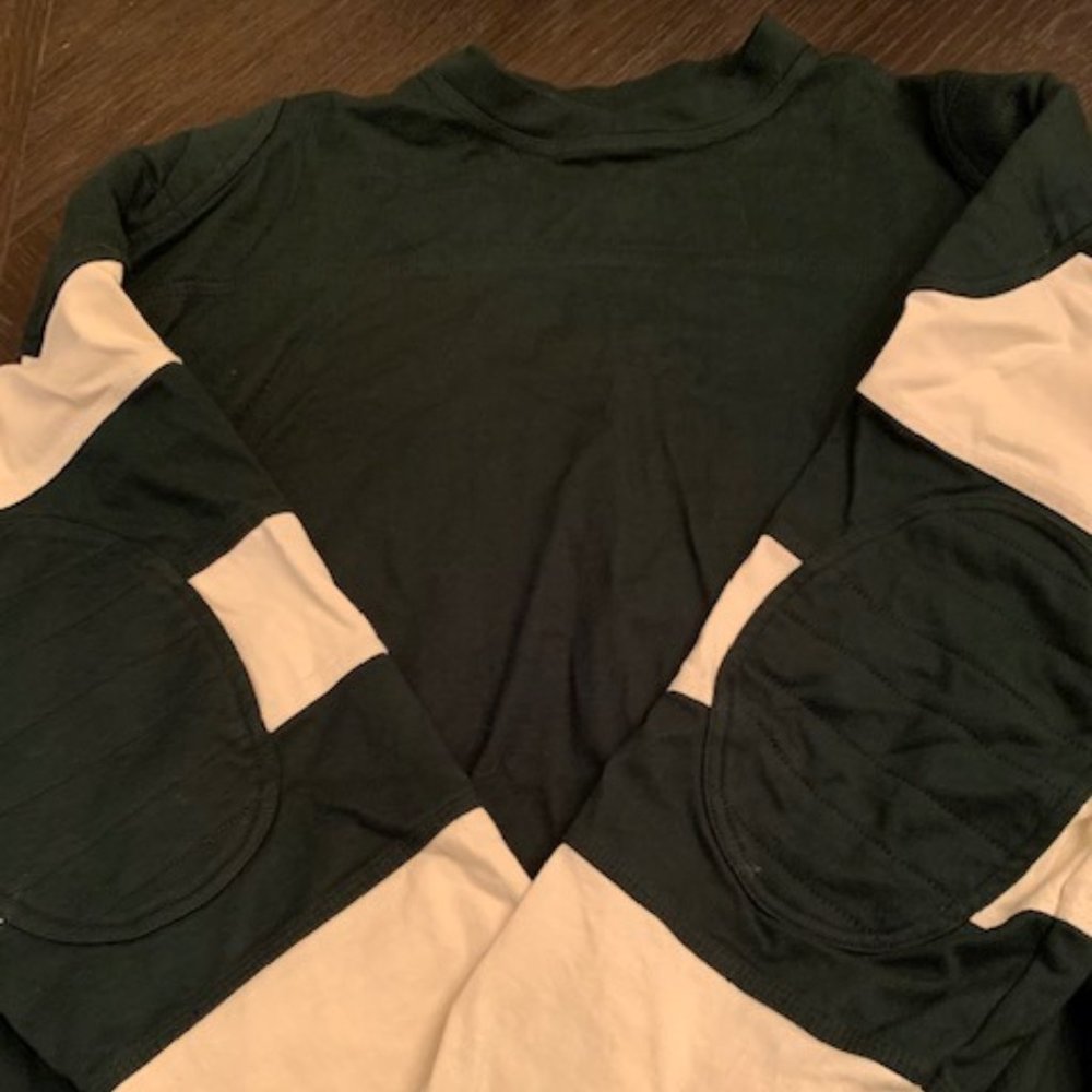 J Peterman Football Rugby Jersey Shirt Green XL